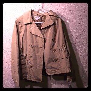 Merona khaki rain jacket size large